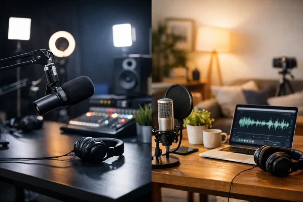 Podcast Studio vs Home Setup: Which Wins?