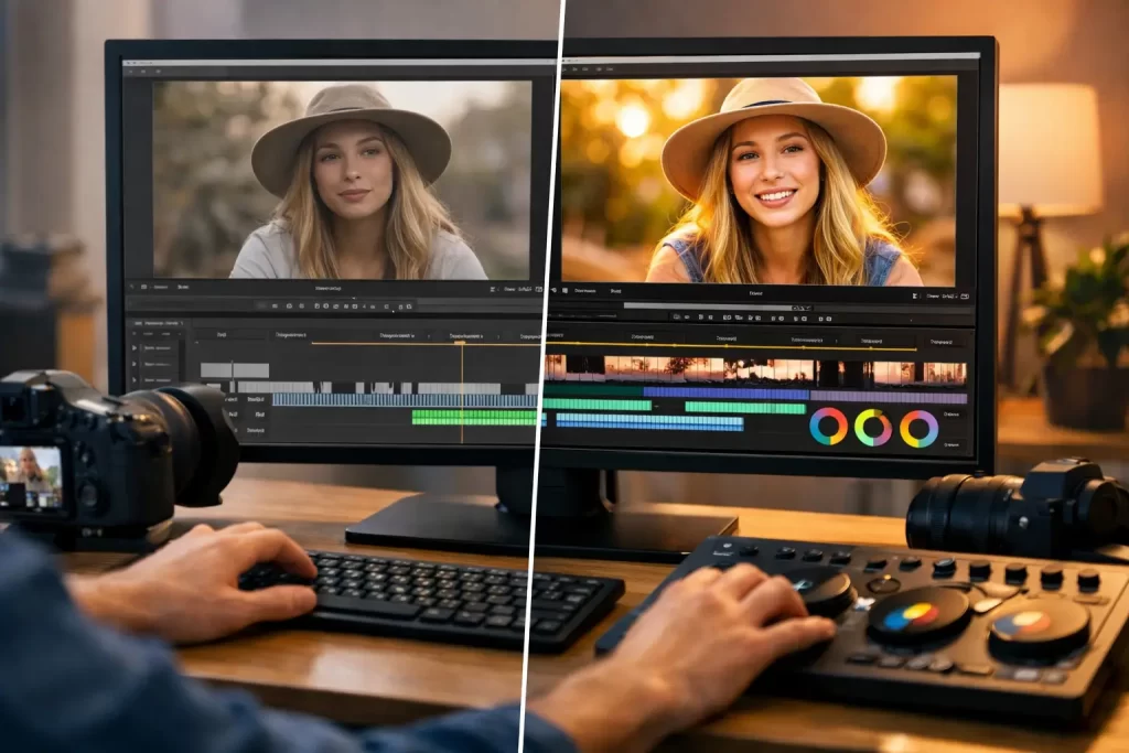 Vlog Editing Before and After That Sells